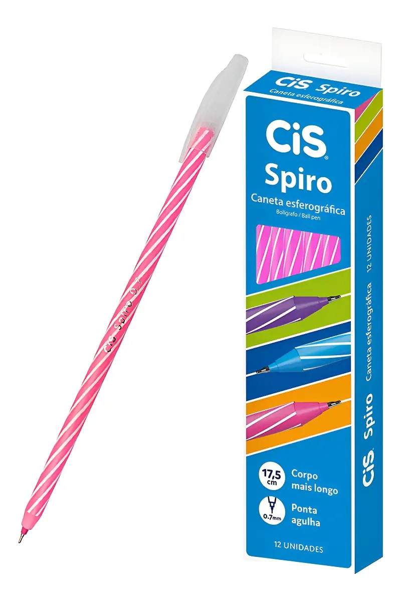 CANETA ESFEROGRAFICA CIS SPIRO 0,7